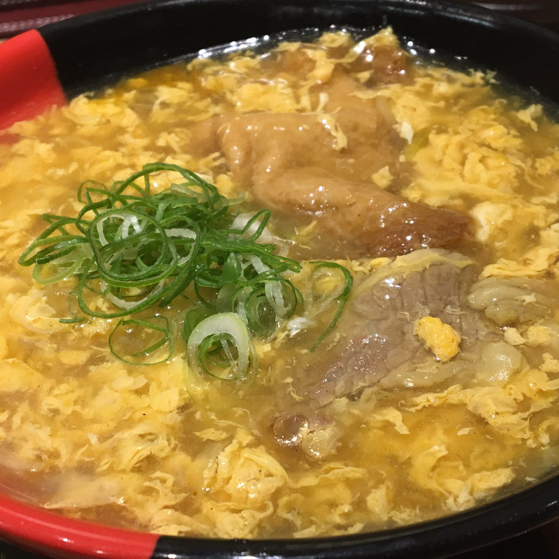鶏卵カレーうどん(極楽うどん TKU ルクア大阪店)