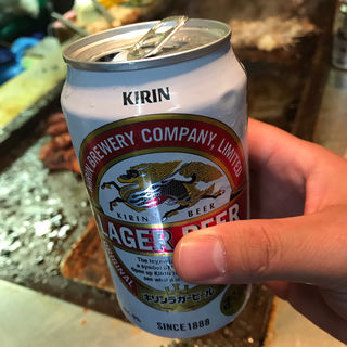 缶ビール(鉄板焼ホルモン やまき)