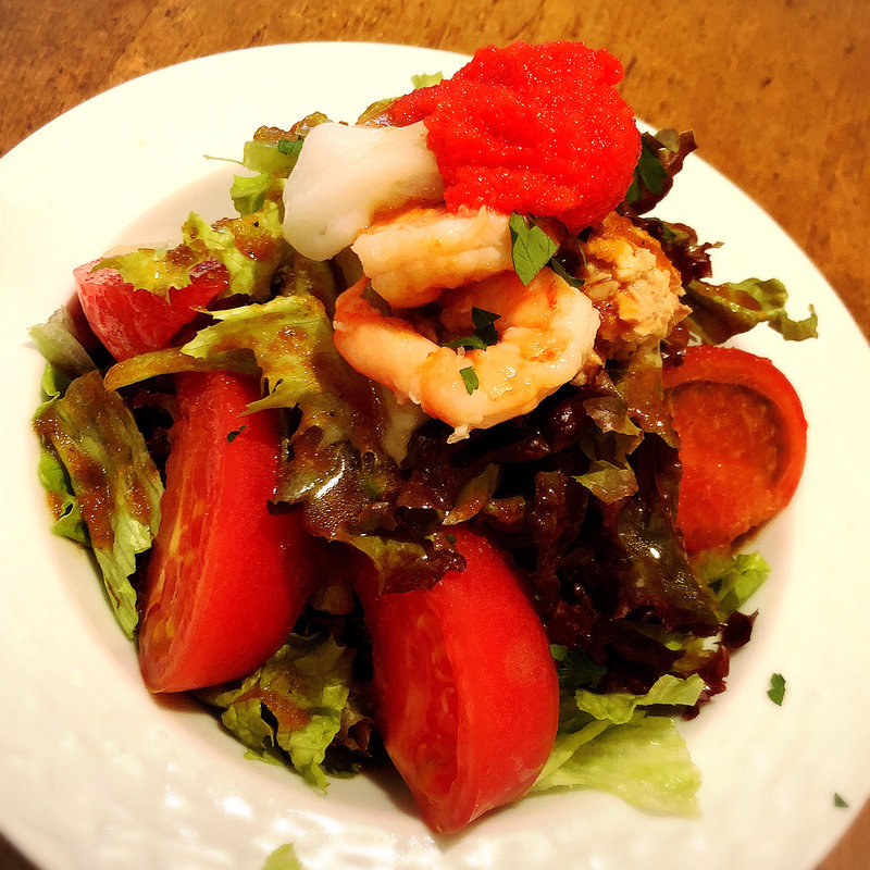 魚介のサラダ(こむぎこ)