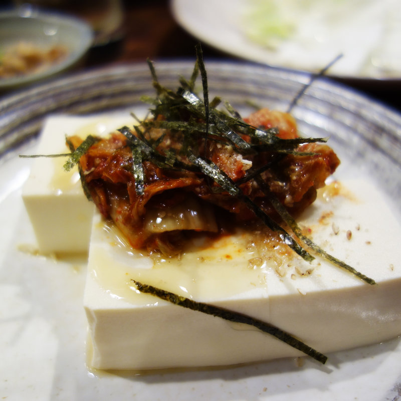 成吉風キムチやっこ(焼鳥 成吉 藤崎店)