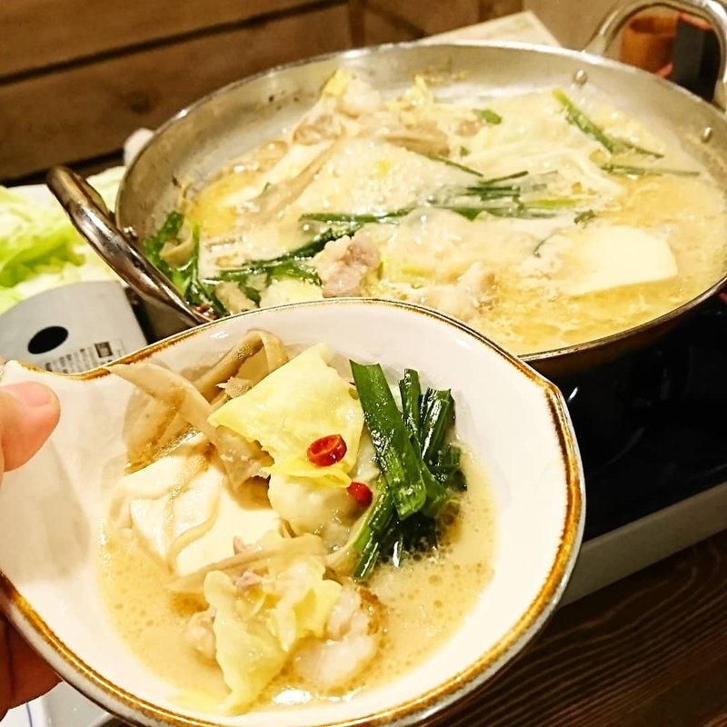 牛もつ鍋 とんこつ牛もつ鍋(筑前屋 我孫子店)