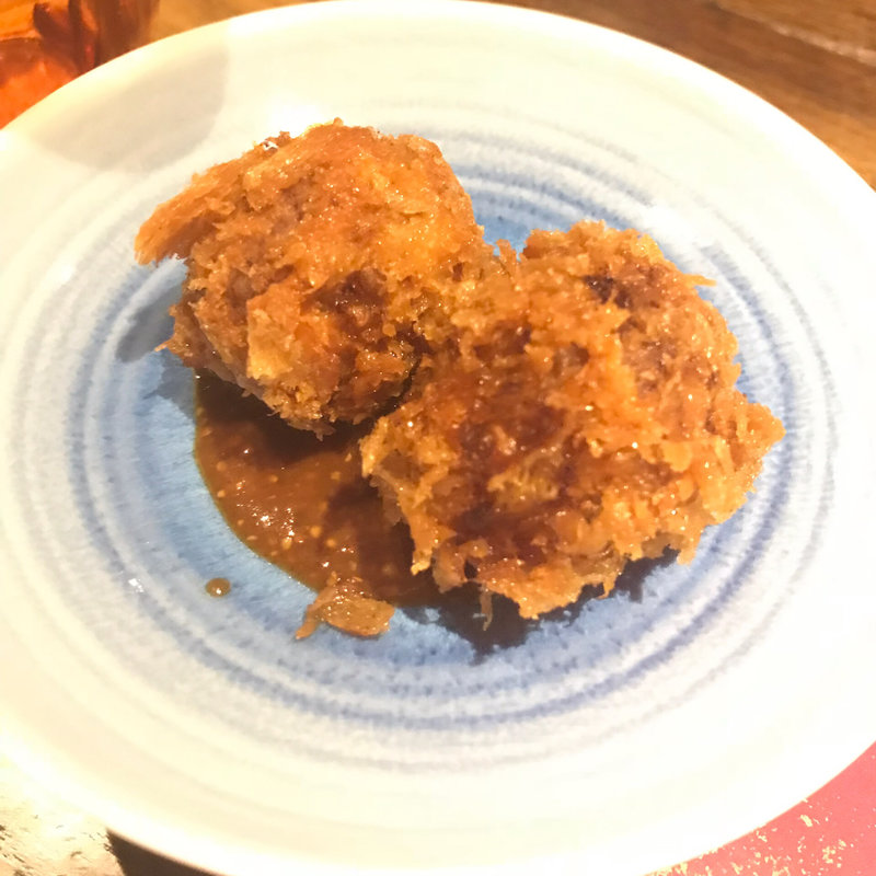 フォアグラ鴨メンチ(Na Camo guro (なかもぐろ))