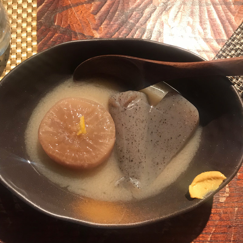 酒粕おでん 大根(つねまつ久蔵商店)