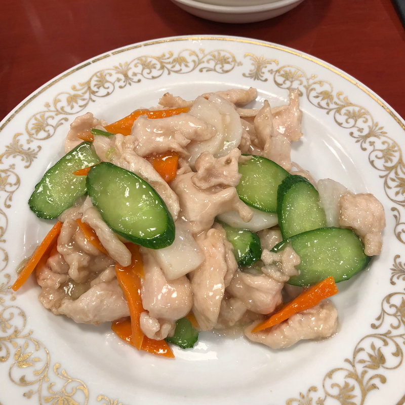 山芋と鶏肉の塩炒め(福泰酒家 （フクタイシュカ）)