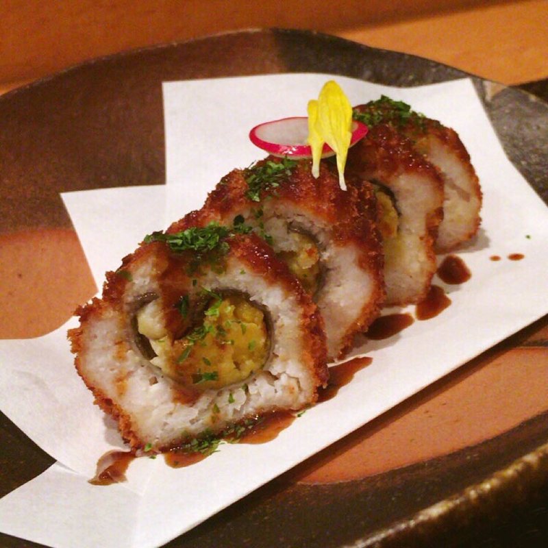 鱧のタコポテ巻きフライ(いわ月 （イワヅキ）)