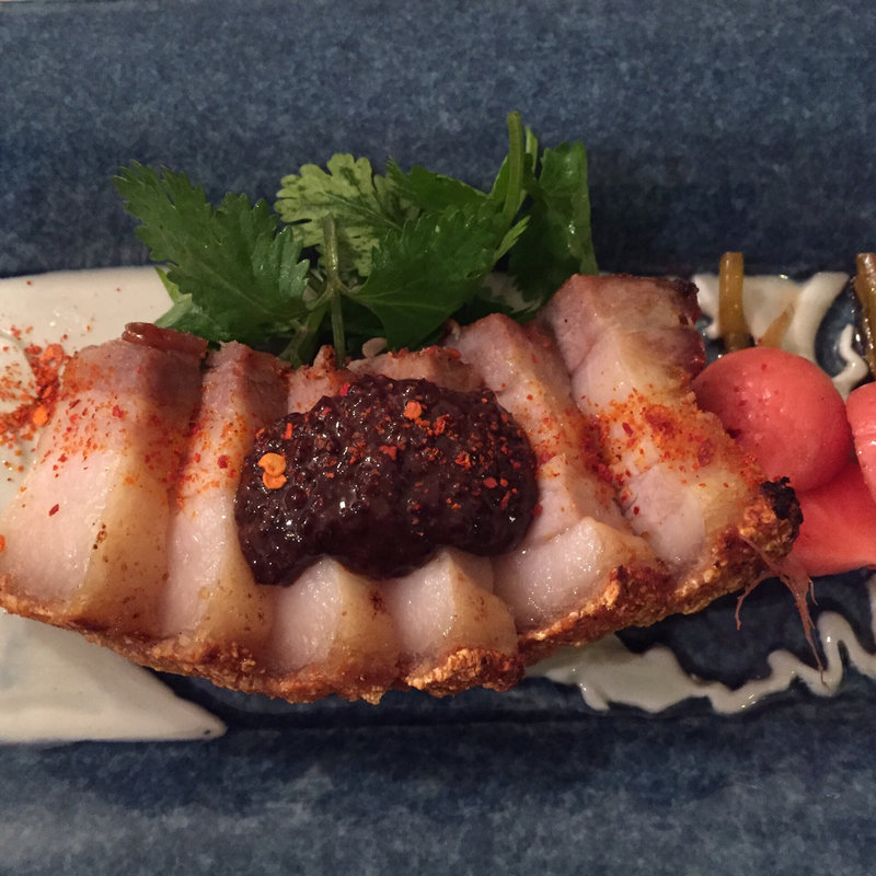 神戸ポーク皮付きバラ肉サクサク焼き(chinoiis SUMII)