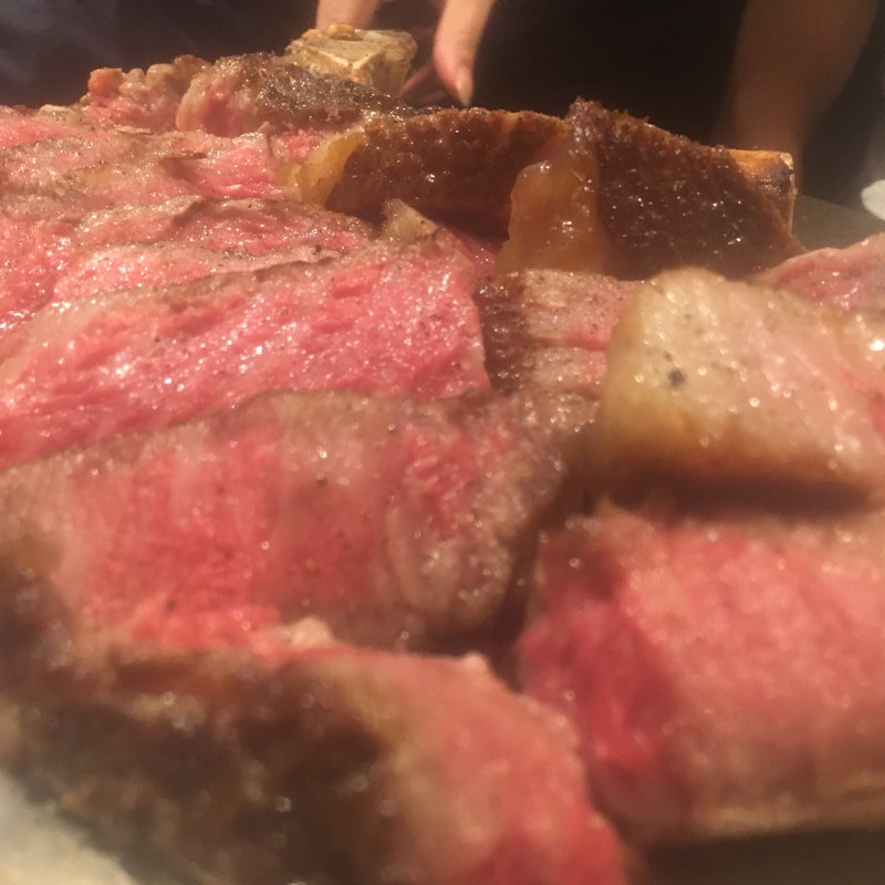 Fコースのメイン(ハンバーグ&ステーキ 格之進F)