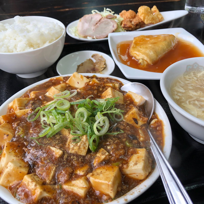 麻婆豆腐定食(石才飯店)