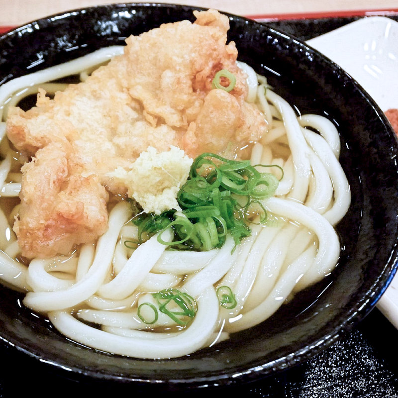 とり天うどん（かけうどん+とり天）(こだわり麺や 高松郷東店)