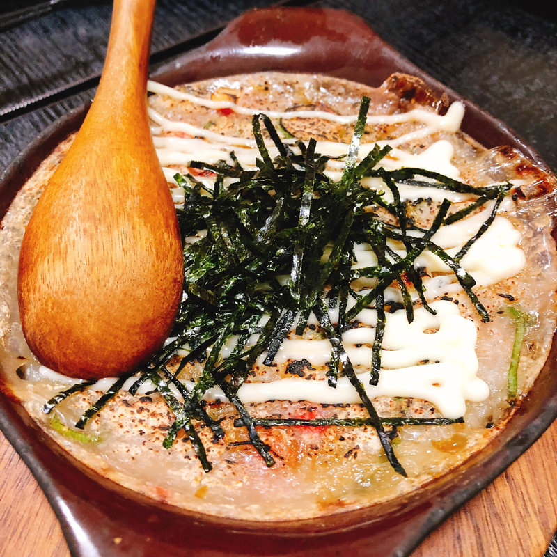 タコのトロロ鉄板焼き(はなや )