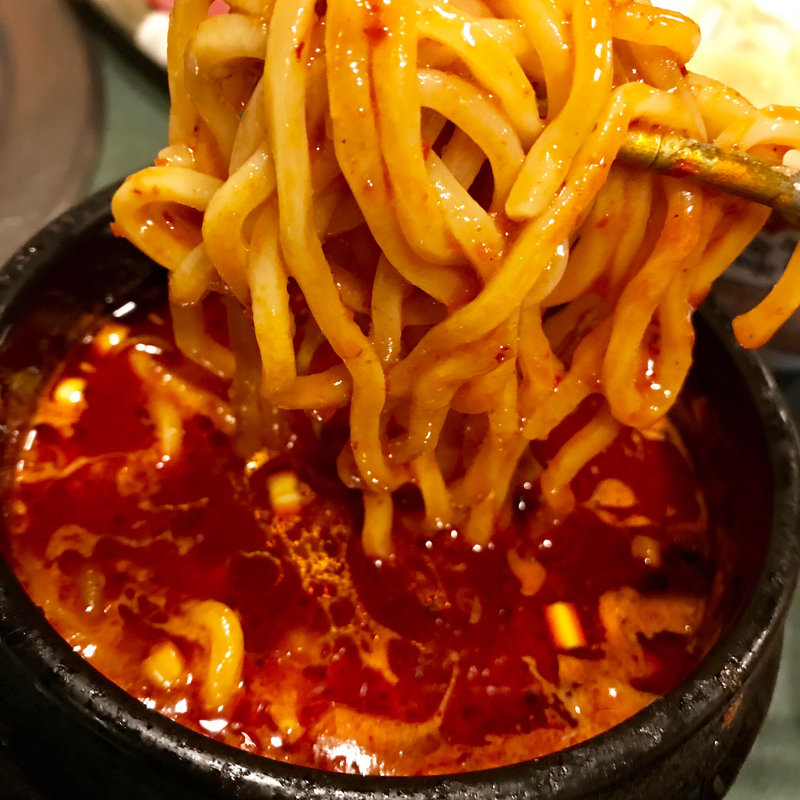 鬼辛つけ麺(一頭買焼肉・ホルモン 醍醐 王子本店)