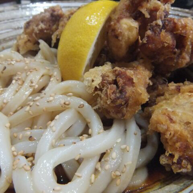 ザンギぶっかけ(ザンギうどん 一久 テレビ塔店)