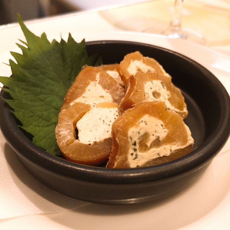 いぶりがっことクリームチーズ(Oyster Bar ジャックポット新宿)