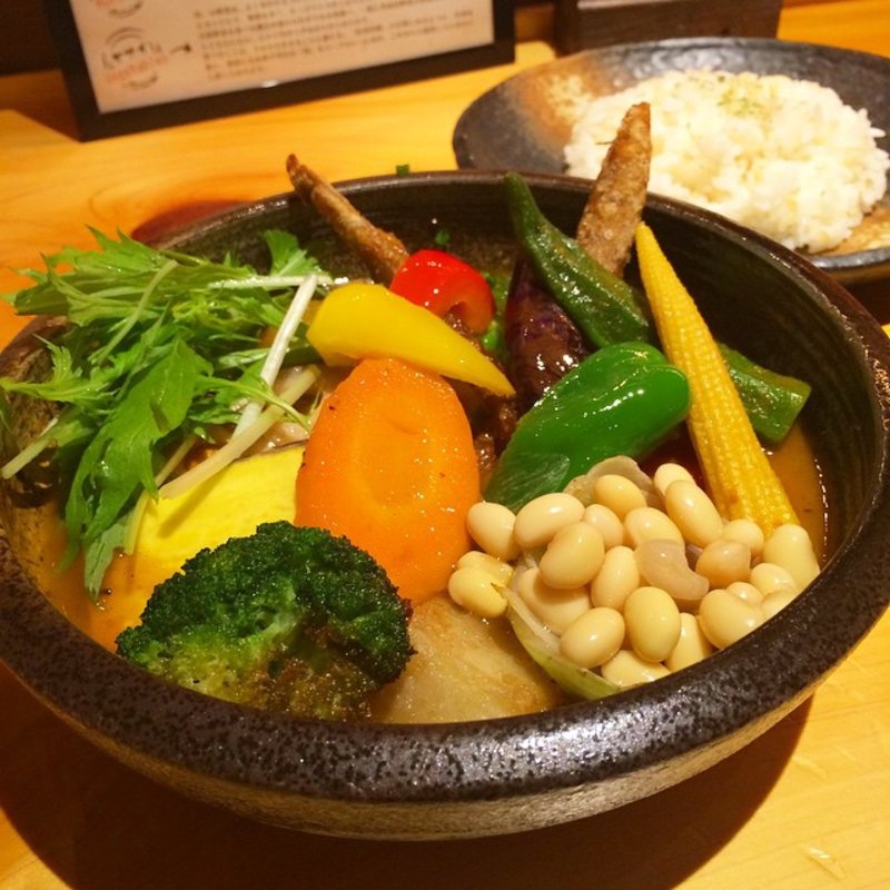 一日分の野菜20品目(Rojiura Curry SAMURAI. 下北沢店)