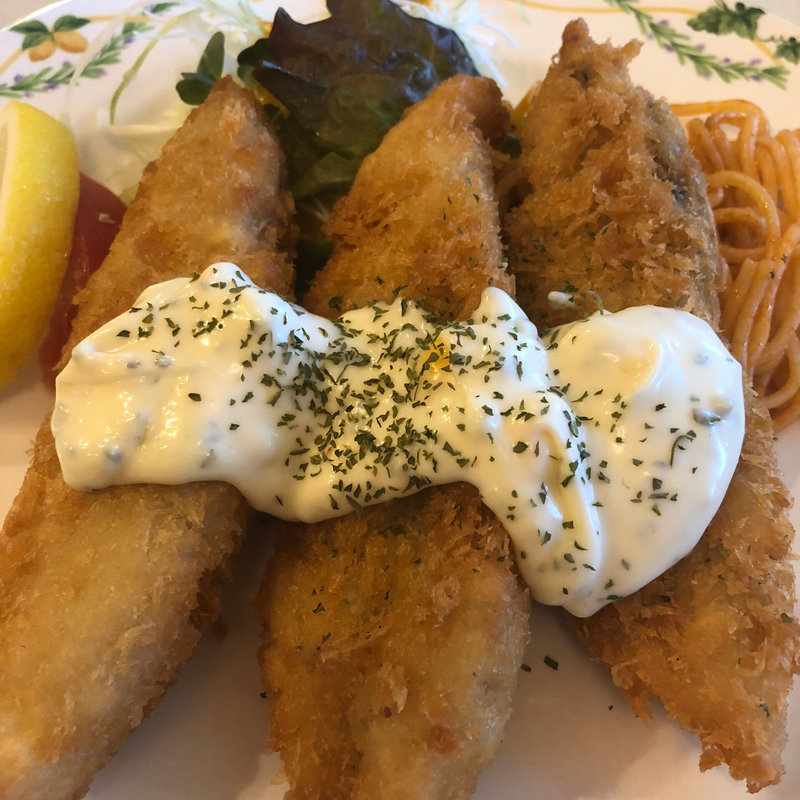 白身魚フライランチ(洋風食堂 枝)