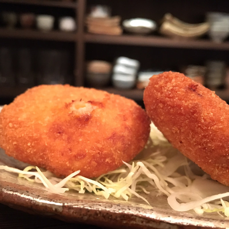 毛ガニのクリームコロッケ(三ぶん )