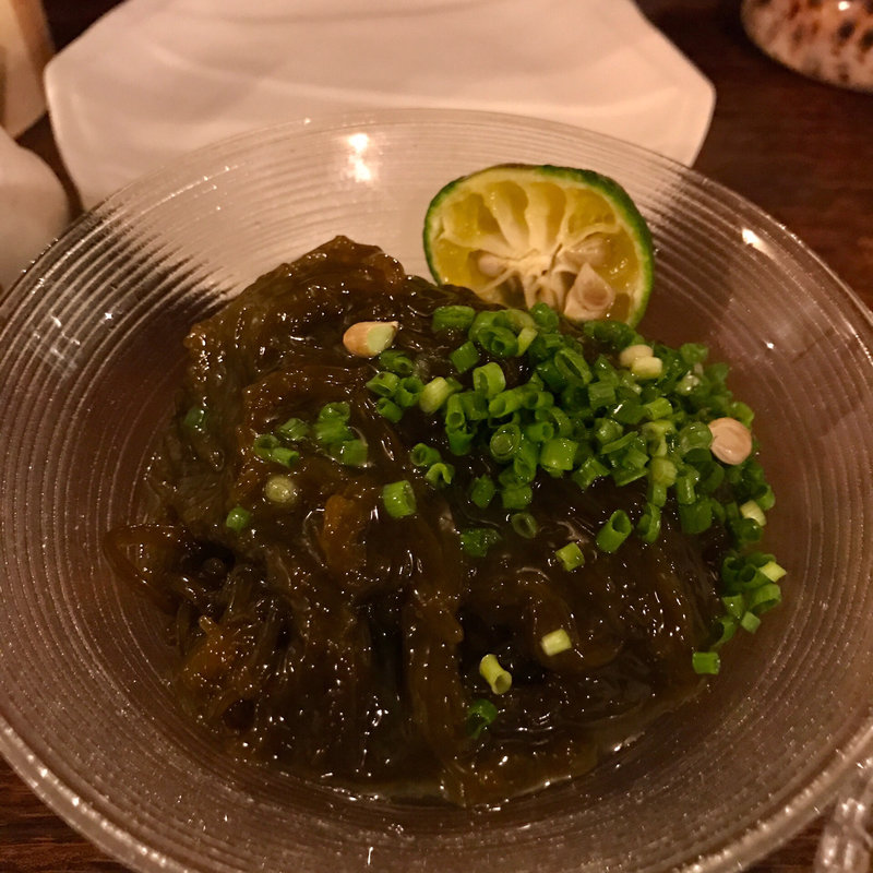 もずくのつけ麺風(島ダイニング ゆうな)