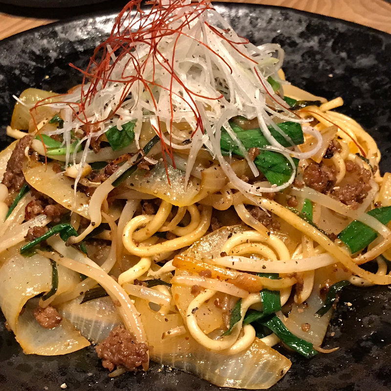 台湾風焼きそば(アムザ 炭焼笑店 陽)