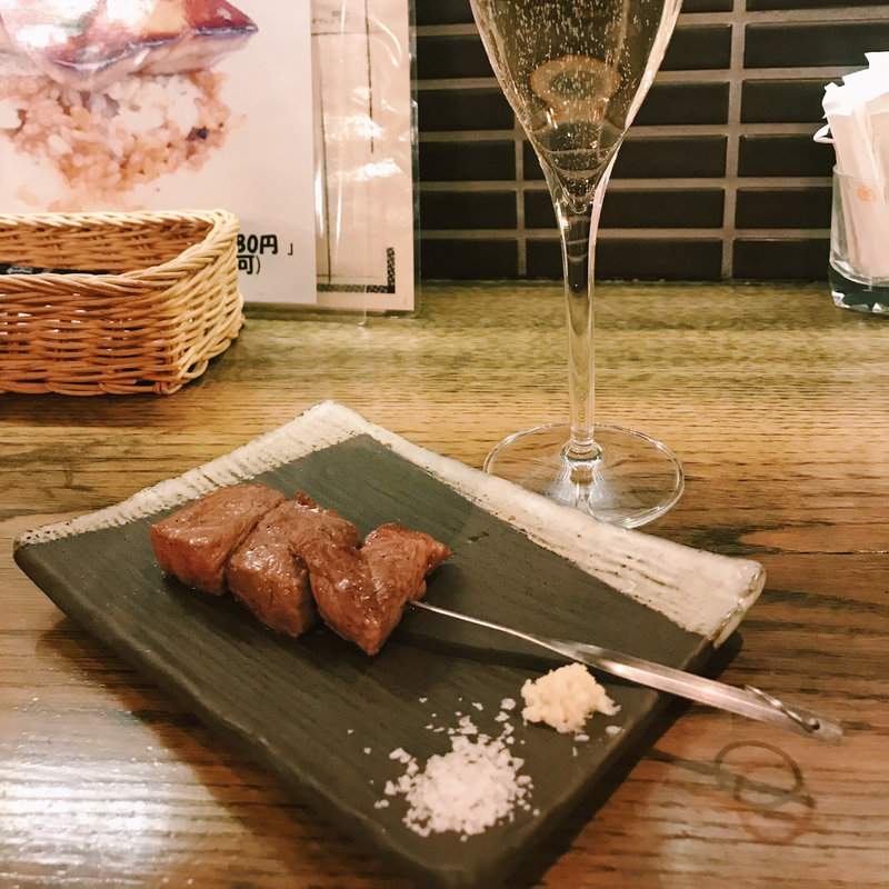 国産牛の串焼き(son-ju-cue村塾)