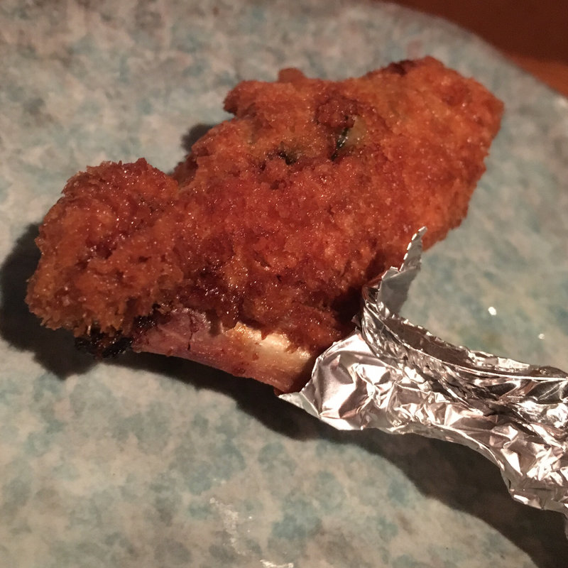 手羽先の磯辺巻（串揚げ）(串揚げ ふくみみ)