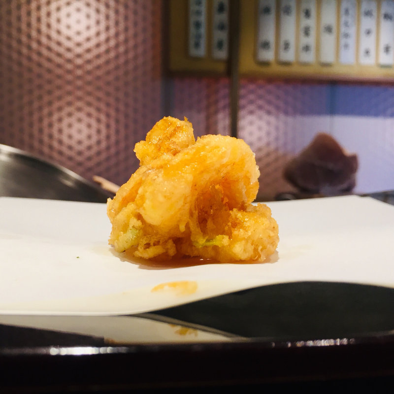 芝海老のかき揚げ(天麩羅　敬天 )