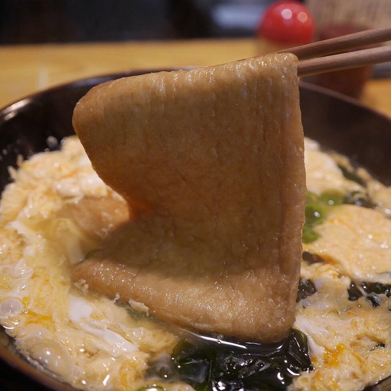 あげわかとじうどん(手造りうどん 楽々 （らくらく）)