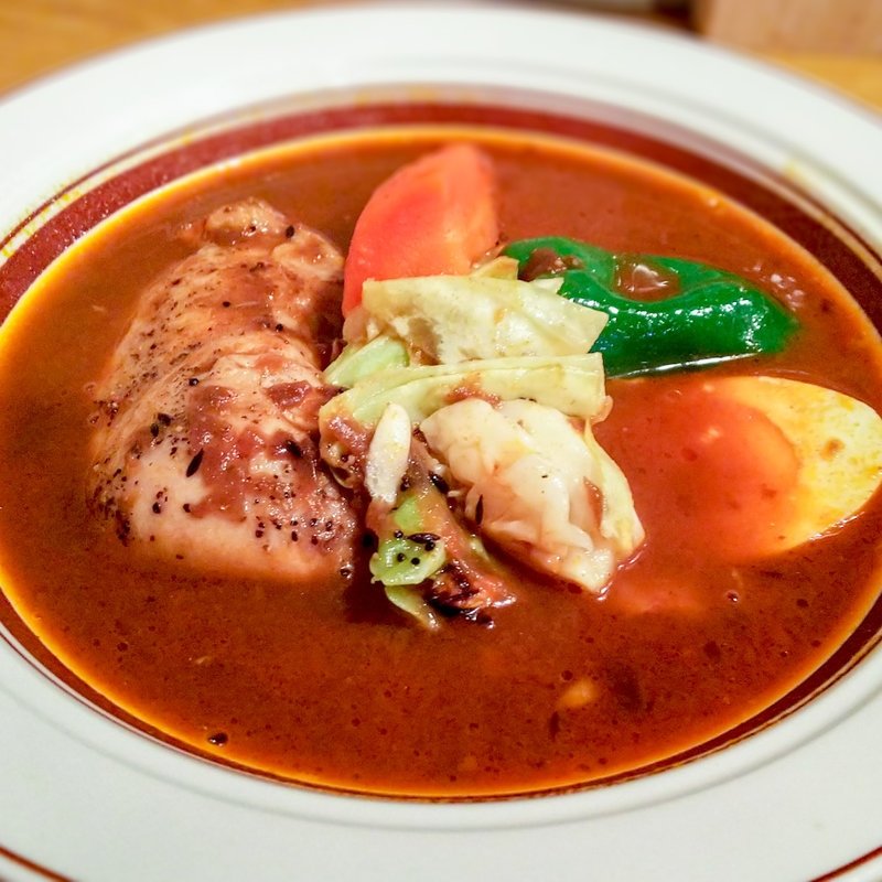 毎日煮込みチキンスープカリー(スープカレー店 34)