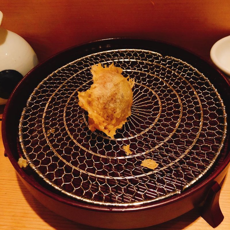 椎茸の天ぷら(百舌亭)