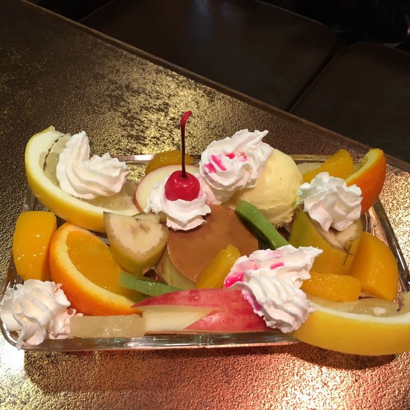 プリンアラモード(喫茶　ビクター )