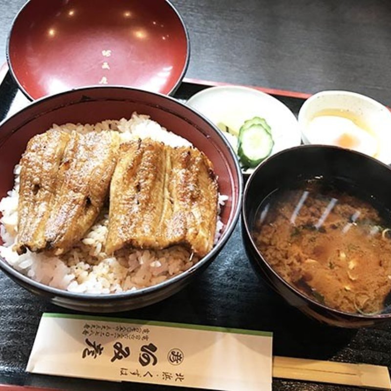 うなぎ丼・松 赤だし(阿み彦 北浜店)