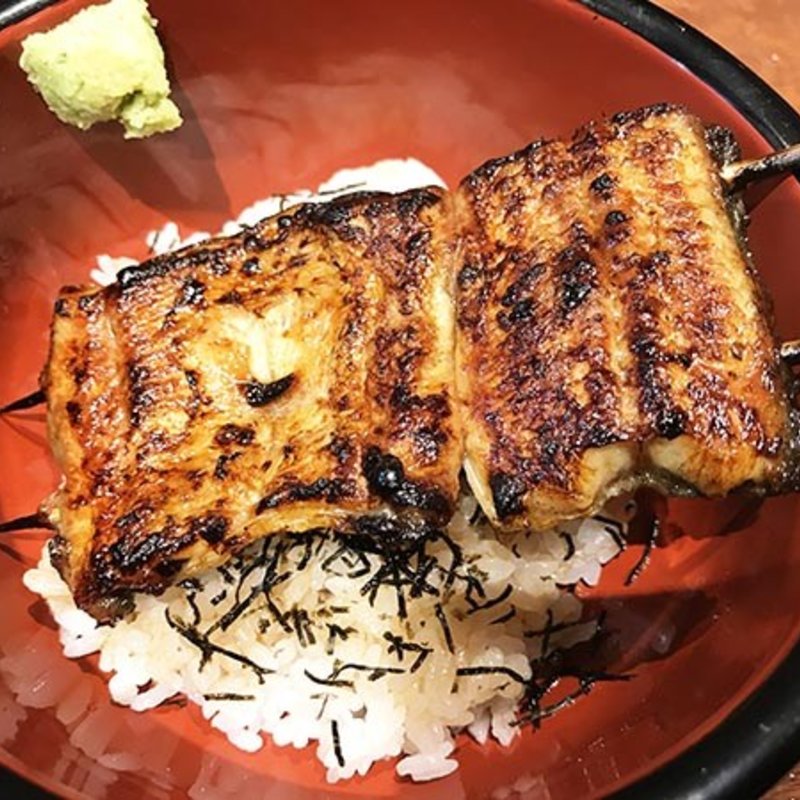 〆丼(うなぎ串焼き くりから 東長崎店)