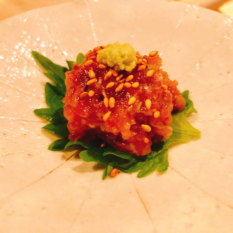 トロのなめろう(すし てんちじん)