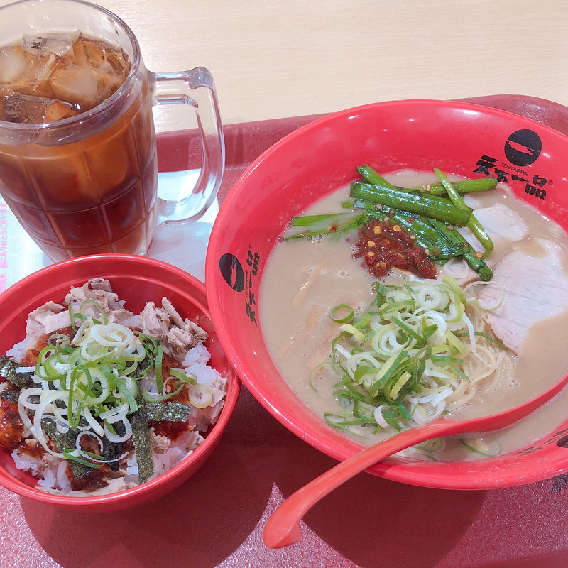 チャーシュー丼セット(天下一品 イオン明石店)