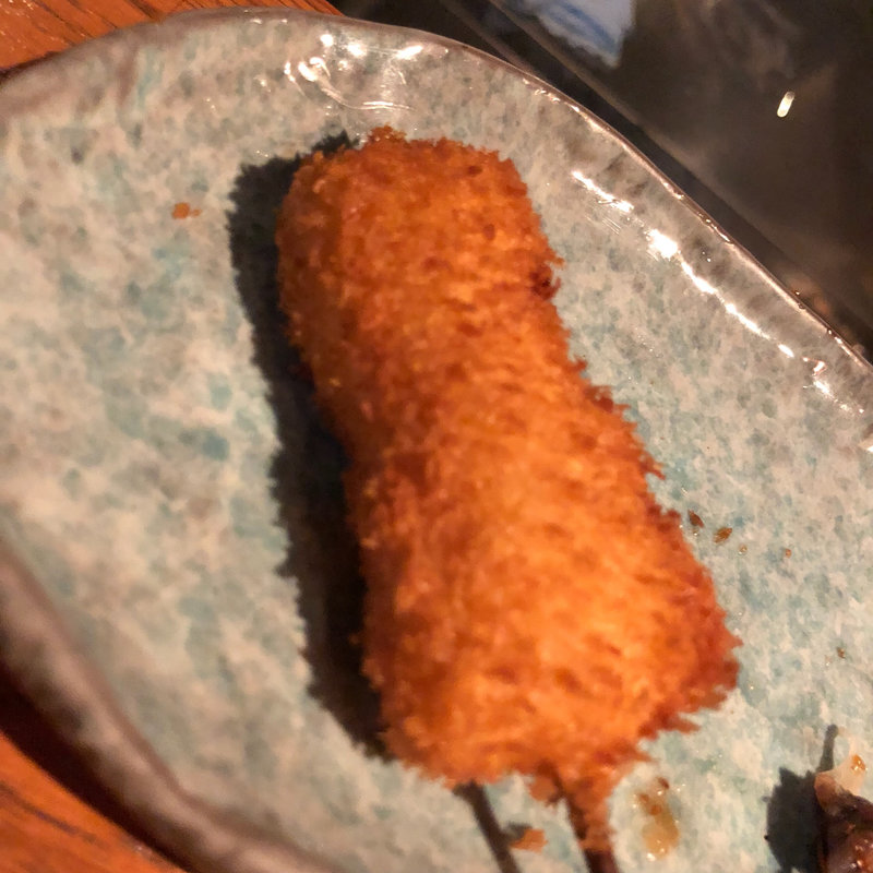 紋甲イカ（串揚げ）(串揚げ ふくみみ)