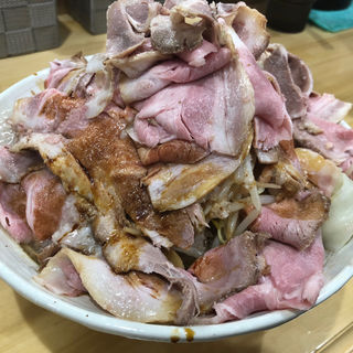 ラーメン（麺400g 肉トリプル 野菜脂マシ）(つけ麺 夢人)
