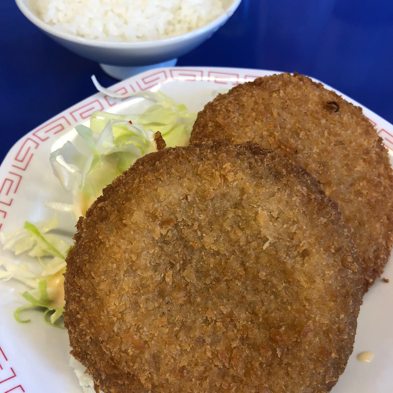 ミンチカツ定食(来来亭 堅田店 )