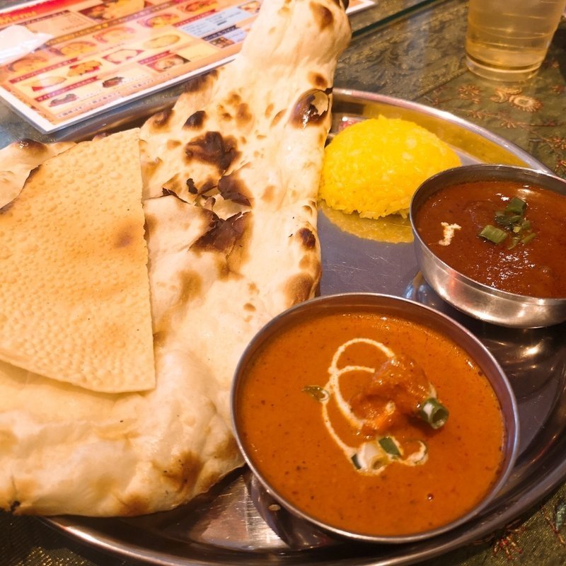 2種のインドカレー(インド料理 GANGA)