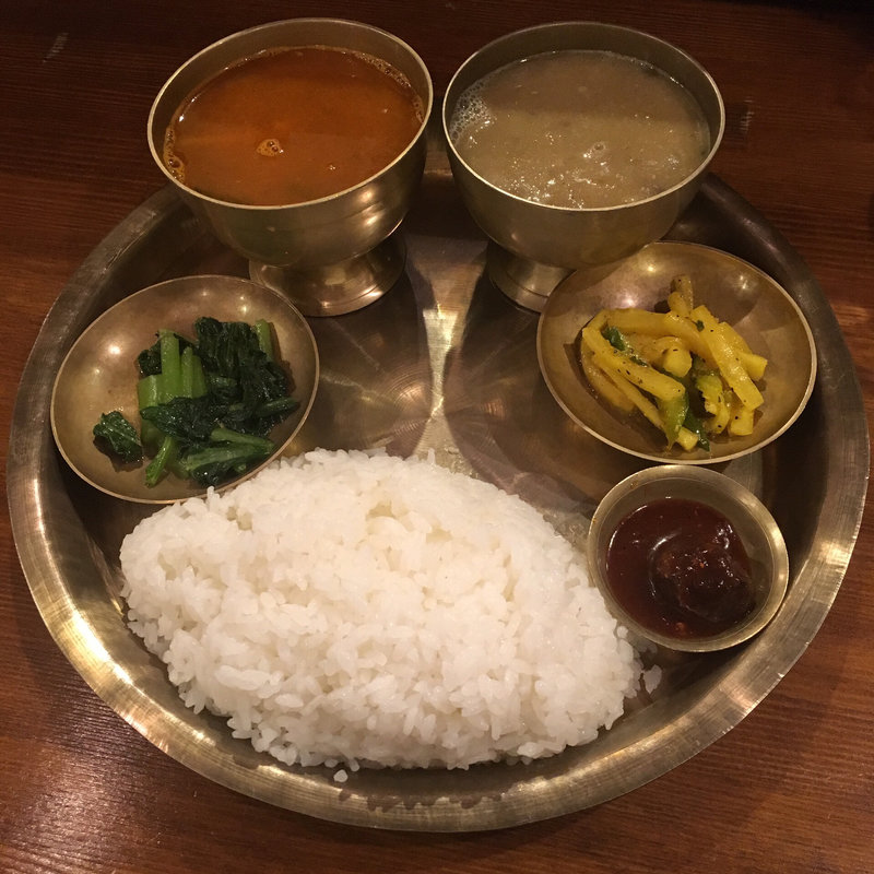 ダルバート カレー1種(バルピパルkitchen目黒)