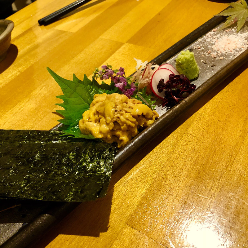 牛深漁師直送 白ウニ 刺身(さわだ亭 )