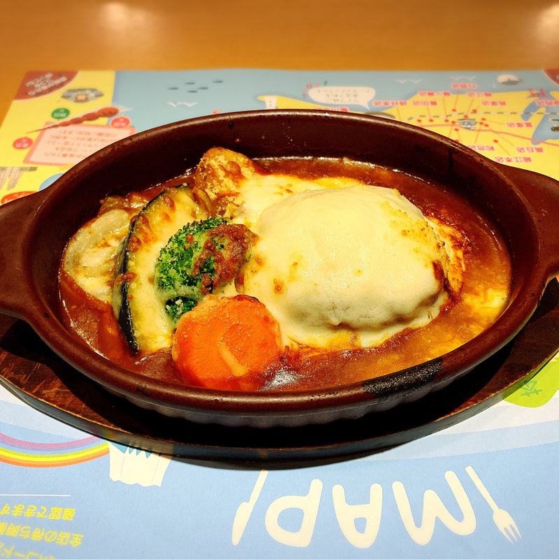 グラタン風ハンバーグ(炭焼きレストランさわやか 新静岡セノバ店 )