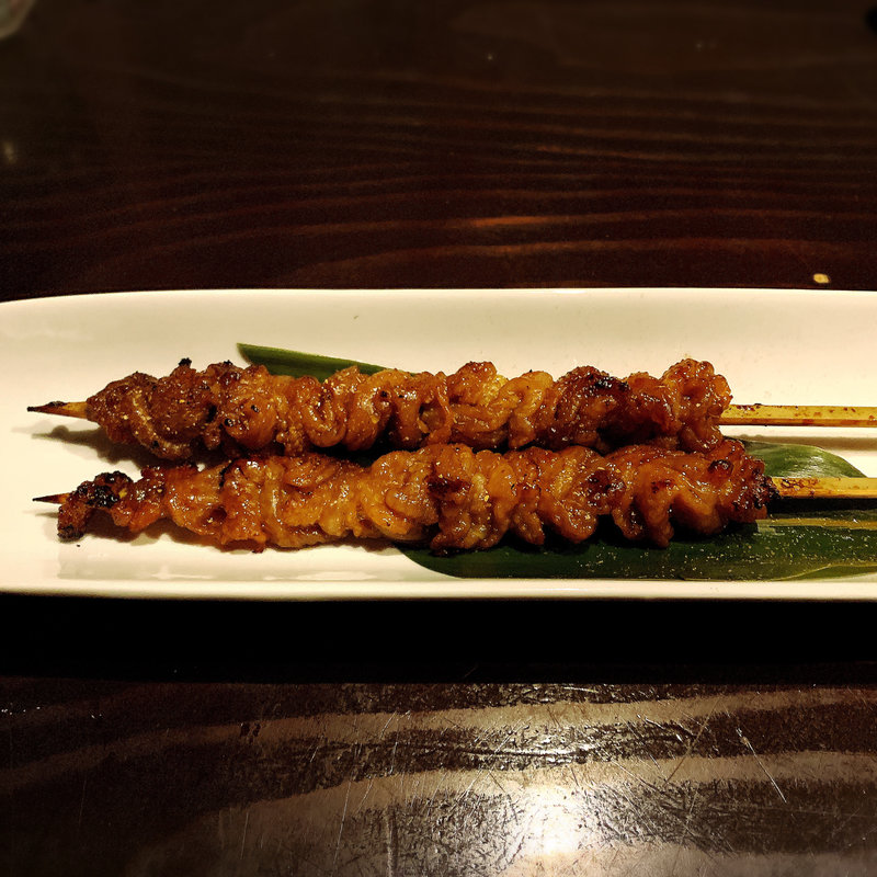 名物 熟成とり皮串(GRILL 炙之介 （ABURI NO SUKE）)