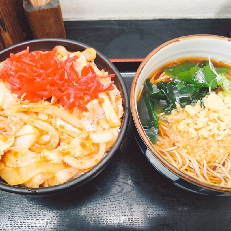 焼肉丼セット　ご飯大盛り(山吹そば立喰 )