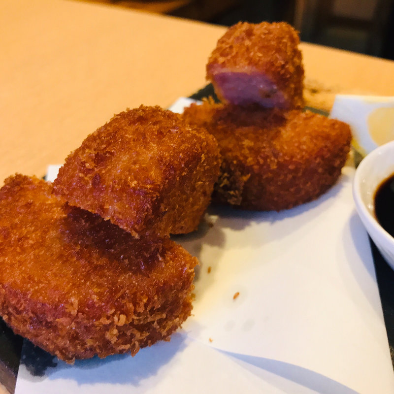 雲仙ハムカツ(かくれ酒場 うどん大學)