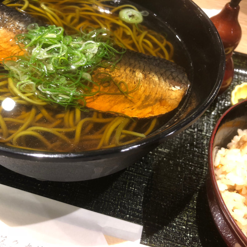 にしん蕎麦+かやくご飯付き(伊藤久右衞門 宇治駅前店)