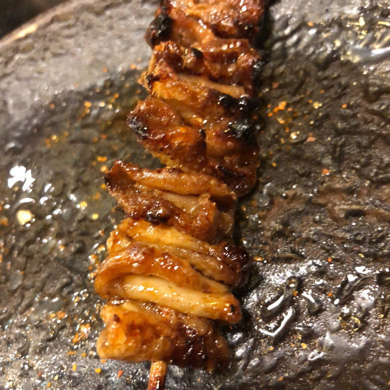 とり皮(焼鳥はなび)