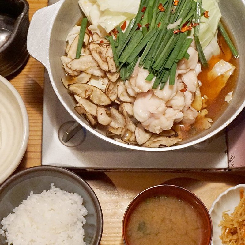 もつ鍋定食(やまや別邸西中洲 (Yamaya Bettei Nishinakasu))