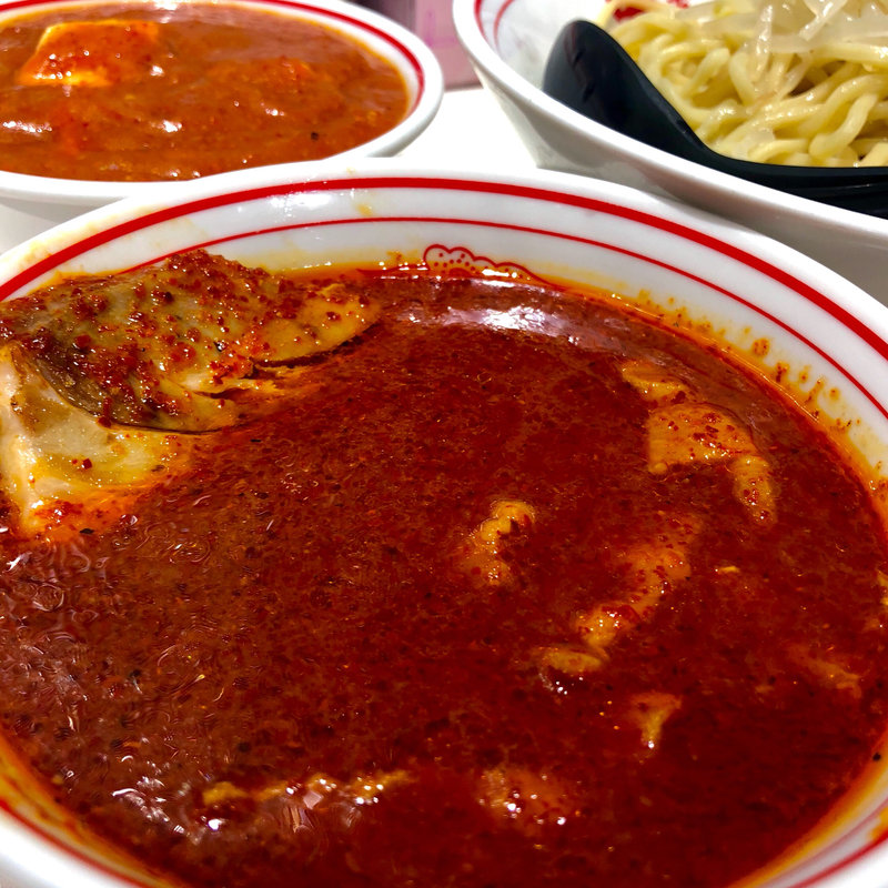 冷し味噌 +単品麻婆+チャーシュー1枚(蒙古タンメン中本 横浜店)