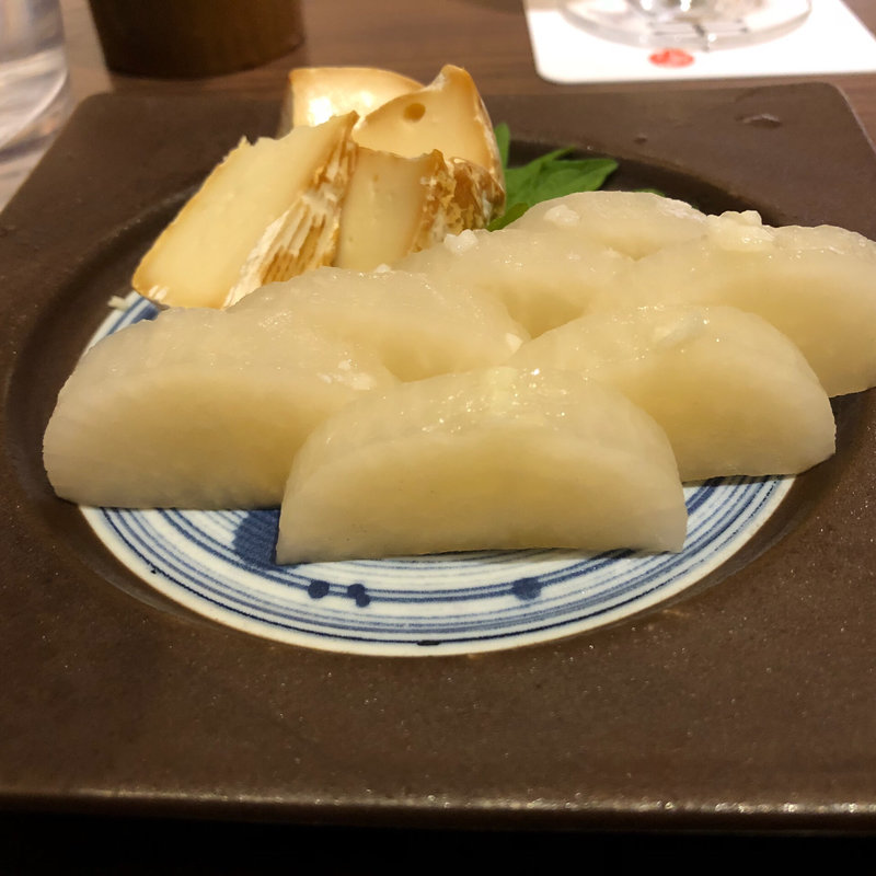 べったら漬けと自家製スモークチーズ(串揚げ 串亭 ルミネ横浜6階 )