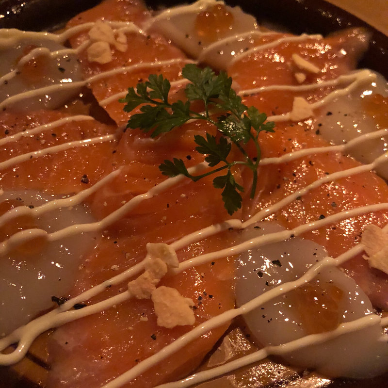 いくらサーモン貝柱の北海カルパッチョ(igu&peace （イグアンドピース）)