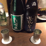 日本酒(鳳凰美田、たかちよ)(ぽんしゅや三徳六味)